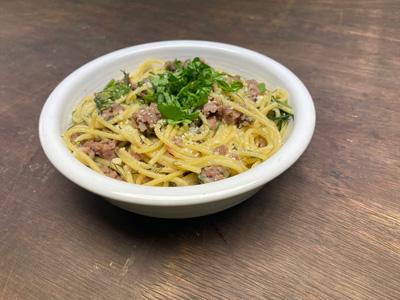 fennel-frond-and-sausage-pasta-with-parmesan