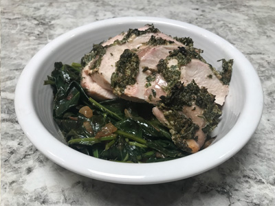 herb-roasted-chicken-with-braised-greens